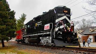 Full HD 60FPS The 2023 Toys for Tots Train on the Delaware amp Raritan River RR in Jamesburg 12323 [upl. by Burchett]