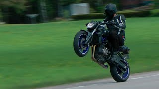 Yamaha MT07 Full SCProject Exhaust Soundcheck HD  LOUD FZ07 [upl. by Olram]