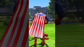 Iron Man Teach Save Spiderman gta ironman spiderman marvel dc animeshorts [upl. by Domph587]