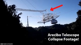 Shocking Footage of Arecibo Telescope Collapse  A Tribute to Arecibo [upl. by Jasmin]