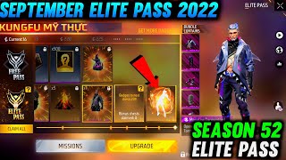 Next Elite Pass In Free Fire  September Elite Pass Free Fire 2022  Season 52 Elite Pass Free Fire [upl. by Brookhouse528]