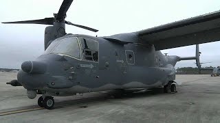 CV22 Osprey PreFlight Takeoff and Landing [upl. by Endora285]