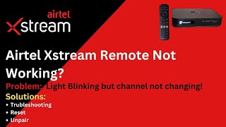 Airtel Xstream Tv  Remote not working  Airtel DTH Remote  Airtel Black Xstream setup box [upl. by Britney976]