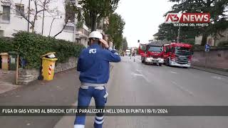 FUGA DI GAS VICINO AL BROCCHI CITTA PARALIZZATA NELLORA DI PUNTA  19112024 [upl. by Libre]