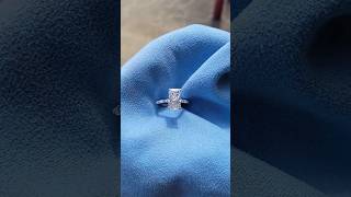 35ct Radiant Going To 1 Lucky Lady engagement diamond bridal love gold [upl. by Nireves]