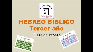 Hebreo bíblico Tercer año Repaso general [upl. by Mungovan]