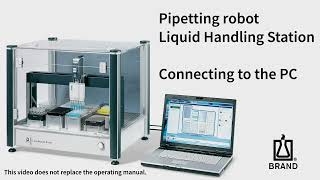 Pipetting robot Liquid Handling Station – Connecting to the PC [upl. by Somerset]