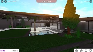 Modern House Speedbuild Roblox  Bloxburg 31k Pt 2 [upl. by Orpah]