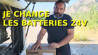 Nouvelles batteries Redodo pour notre 24v [upl. by Nemrac]