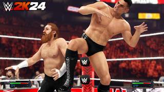 Sami Zayn vs Gunther  World Heavyweight Championship Full Match RAW  WWE 2K24 [upl. by Spark]