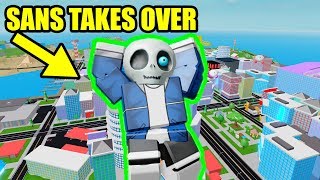 SANS TAKES OVER MAD CITY Roblox [upl. by Kina]