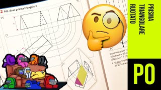 PROIEZIONE ORTOGONALE di un PRISMA TRIANGOLARE RUOTATO DI 30° [upl. by Raknahs]