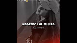 Nerey Aa zalma ve Slowed Reverbed Mujra Song [upl. by Aneri915]