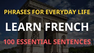 Learn 100 French Phrases For Beginners  Transportation [upl. by Weslee]