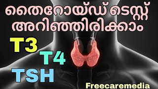 Thyroid function test in malayalam  TFT [upl. by Anuahsal79]