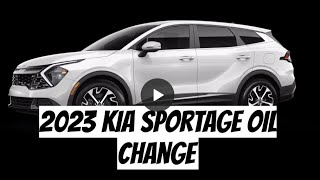 2023 Kia Sportage Oil and Oil Filter Change [upl. by Oeniri]