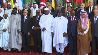 Leaders and delegates at summit for Organisation of Islamic Cooperation pose for family photo  AFP [upl. by Laenahtan373]