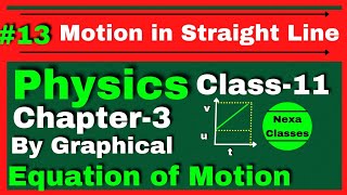 Equation Of Motion By Graphical Method  Class 11 Physics Equation of Motion Fully Explained [upl. by Giulietta936]