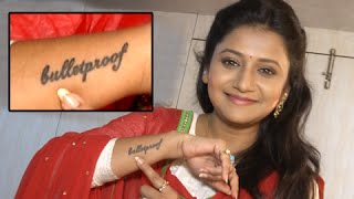 Jui Gadkari aka Kalyani Flaunts Her New Bulletproof Tattoo  Pudhcha Paaul [upl. by Dale]