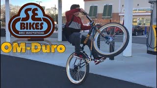 SE Bikes OM Duro Review and Riding  Wheelies [upl. by Ayahsal]