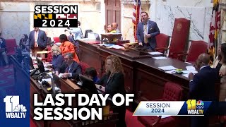 Clock ticking on final day of Maryland Legislative Session 2024 [upl. by Ynattirb328]