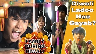 FAMILY DURING DIWALI  COMEDY VIDEO  DIWALI SPECIAL  MOHAK MEET [upl. by Romalda]