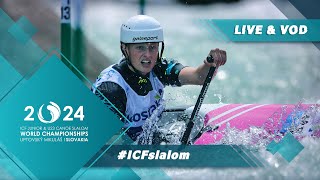 Canoe Junior Heats  2024 ICF CanoeKayak Slalom Junior amp U23 World Championships Liptovsky Slovakia [upl. by Ecire956]