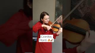 Czardas by Vittorio Monti shorts violinist violincover czardas [upl. by Ocirema]