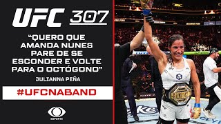 UFC 307 Após a vitória Julianna Peña ignora Kayla Harrison e desafia Amanda Nunes [upl. by Zitella450]