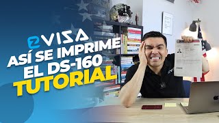 ¿Cómo imprimir tu formulario DS160 EZ Visa [upl. by Damien]