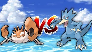 Kingler vs Golduck Who Would Win Pokemon Battle [upl. by Ahtanamas417]