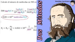 𝐌𝐎𝐋É𝐂𝐔𝐋𝐀𝐒 𝐘 𝐌𝐀𝐒𝐀 Cuantas 𝐦𝐨𝐥é𝐜𝐮𝐥𝐚𝐬 de H2S hay en 500 mg [upl. by Bordie]