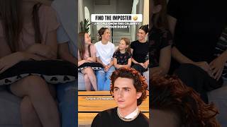 FIND THE IMPOSTER 🔍🤔😱  Timothée Chalamet [upl. by Houston]