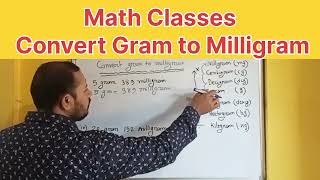 convert gram to milligram।। convertion gm to mg।। math tricks [upl. by Meehaf]