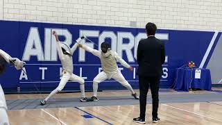 LOZANO Veyron Jericho VS HERNANDEZ BERRON Salvador  Air Force ROCRJCC Div II Mens Foil [upl. by Eelrehpotsirhc]