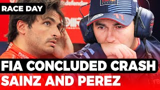 FIA concluded crash Perez and Sainz after hectic Grand Prix  GPFans Race Day [upl. by Asinet]