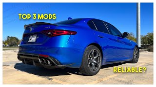 Alfa Romeo Giulia 20 Top 3 mods and reliability [upl. by Josias]