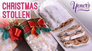 CHRISTMAS STOLLEN Tutorial  Yeners Cake Tips by Serdar Yener from Yeners Way [upl. by Katharina]