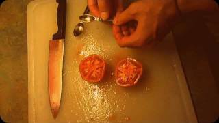 How To Remove Seeds from Tomatoes [upl. by Grinnell536]