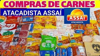 COMPRAS DE CARNES NO ATACADISTA ASSAÍ E MERCADO EXTRA PARA FAMILIA DE 5 PESSOAS [upl. by Nylodnarb75]