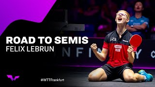 Road to Semifinals  Felix Lebrun  WTT Champions Frankfurt 2023 [upl. by Byrn180]