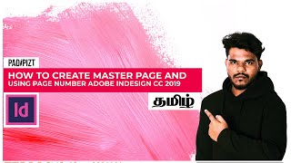 How To Create Master Page amp Using Page Number Adobe InDesign CC 2019 Tamil [upl. by Aikemet]