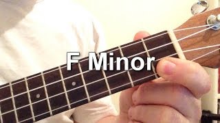 How to play F Minor chord on the ukulele [upl. by Hazel401]