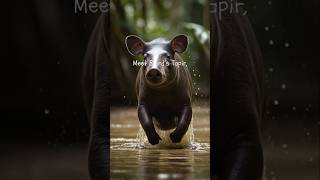 Bairds Tapir from Belize animalshorts shortsfeed ytshorts tapir [upl. by Morel940]