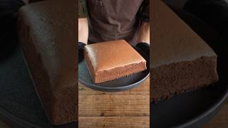 Softest chocolate castella sponge cake チョコレート台湾カステラ shorts asmr cooking [upl. by Ennovehc]