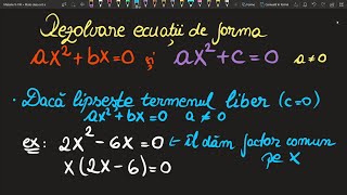 Metode de rezolvare ecuatia de gradul II clasa 8 ExercitiiInvata Matematica UsorMeditatii Online [upl. by Gusta984]