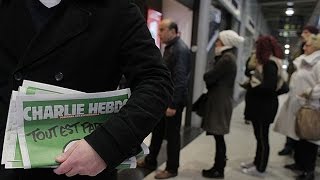 New Charlie Hebdo issues delivered in France [upl. by Asiret123]