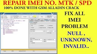 MTK Android IMEI Repair done 100 in gsm aladdin [upl. by Winnie]