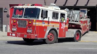 FDNY Engine 63 amp Ladder 39 Responding EQ Classic PA300 [upl. by Elleirbag952]