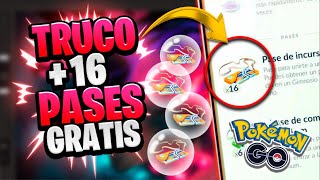 🚨TRUCAZO 16 PASES GRATIS en POKEMON GO Evento del DIA DE INCURSIONES🚨SUPER BIEN EXPLICADO✅ [upl. by Htebyram777]